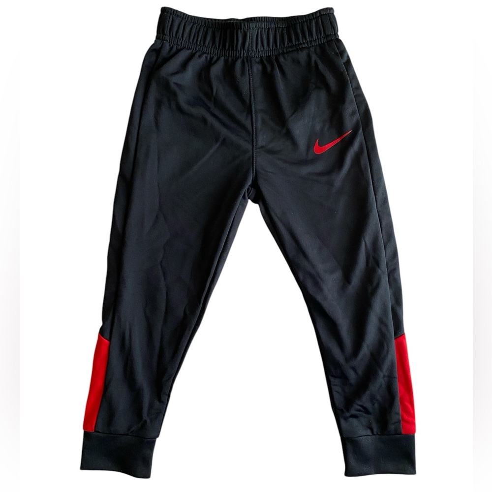 NWT Nike Toddler Black W/ Red Joggers. Sz. 4T